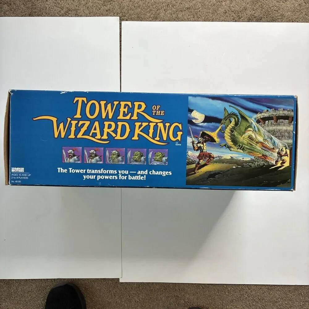 Tower of the Wizard King Parker Brothers 1993 Tower Game BOX ONLY Replacement